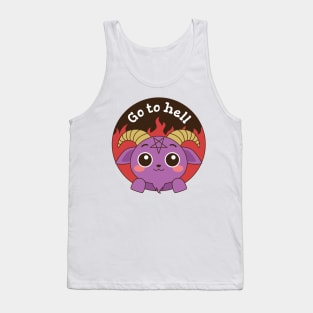 Cute Go To Hell Goat Tank Top